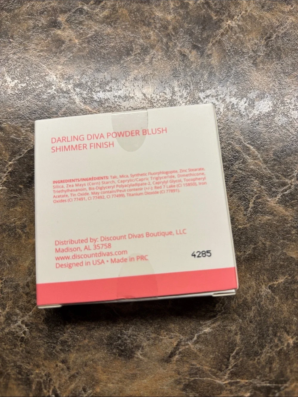 Darling Diva Powder Blush  - shimmer finish.